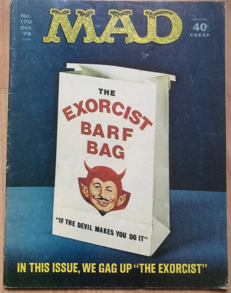 MAD - THE EXORCIST - STRIPBLAD - 1974 - ENGELS, Eén stripboek, Ophalen of Verzenden, Zo goed als nieuw