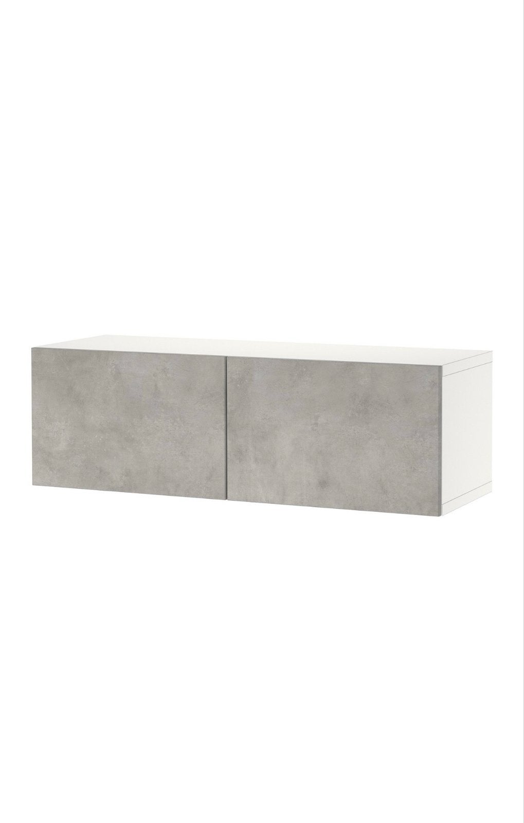 IKEA BESTÅ Wandkast met deuren, grijs/wit, 120x42x38 cm, Ophalen, 100 tot 150 cm, Zo goed als nieuw, Minder dan 100 cm