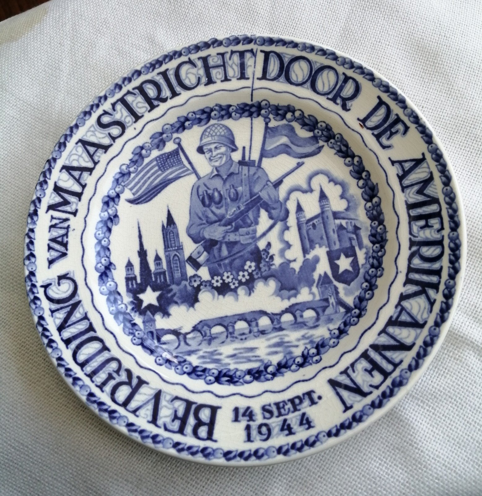 Maastricht Bevrijdingsbord 1944 - Petrus Regout, Ophalen