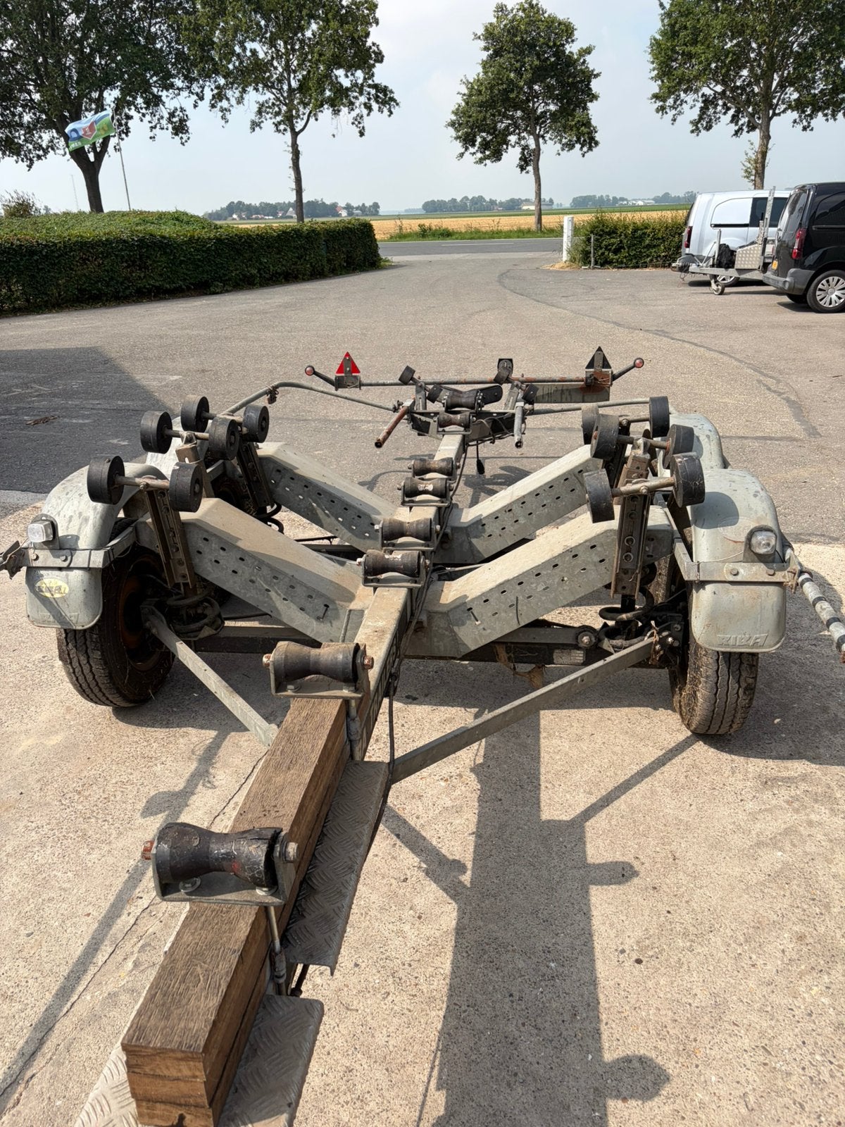 Zware boot trailer te koop, Staal, Binnenboordmotor, Overige brandstoffen, Trailer