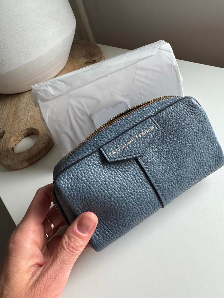SMAAK Amsterdam Jello Denim etui NIEUW, Sieraden, Tassen en Uiterlijk, Tassen | Damestassen, Ophalen of Verzenden, Nieuw, Blauw
