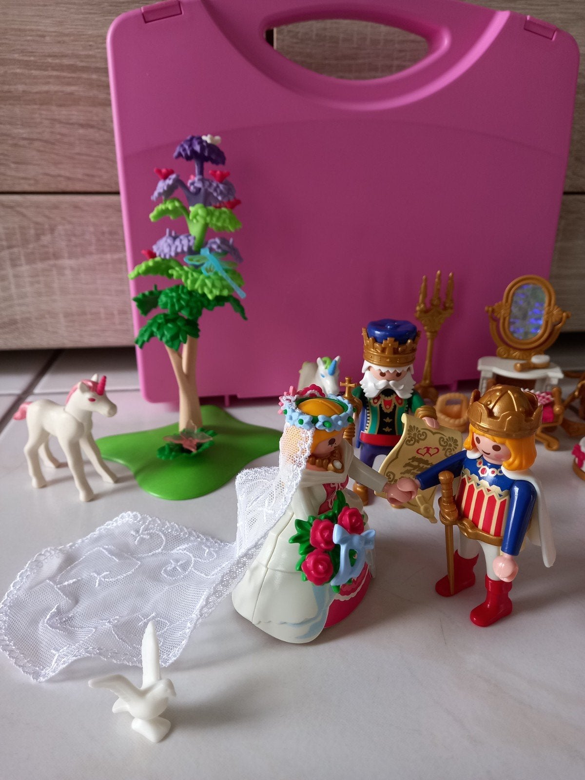 Playmobil bruiloft set met fantasie figuren, Ophalen of Verzenden, Zo goed als nieuw