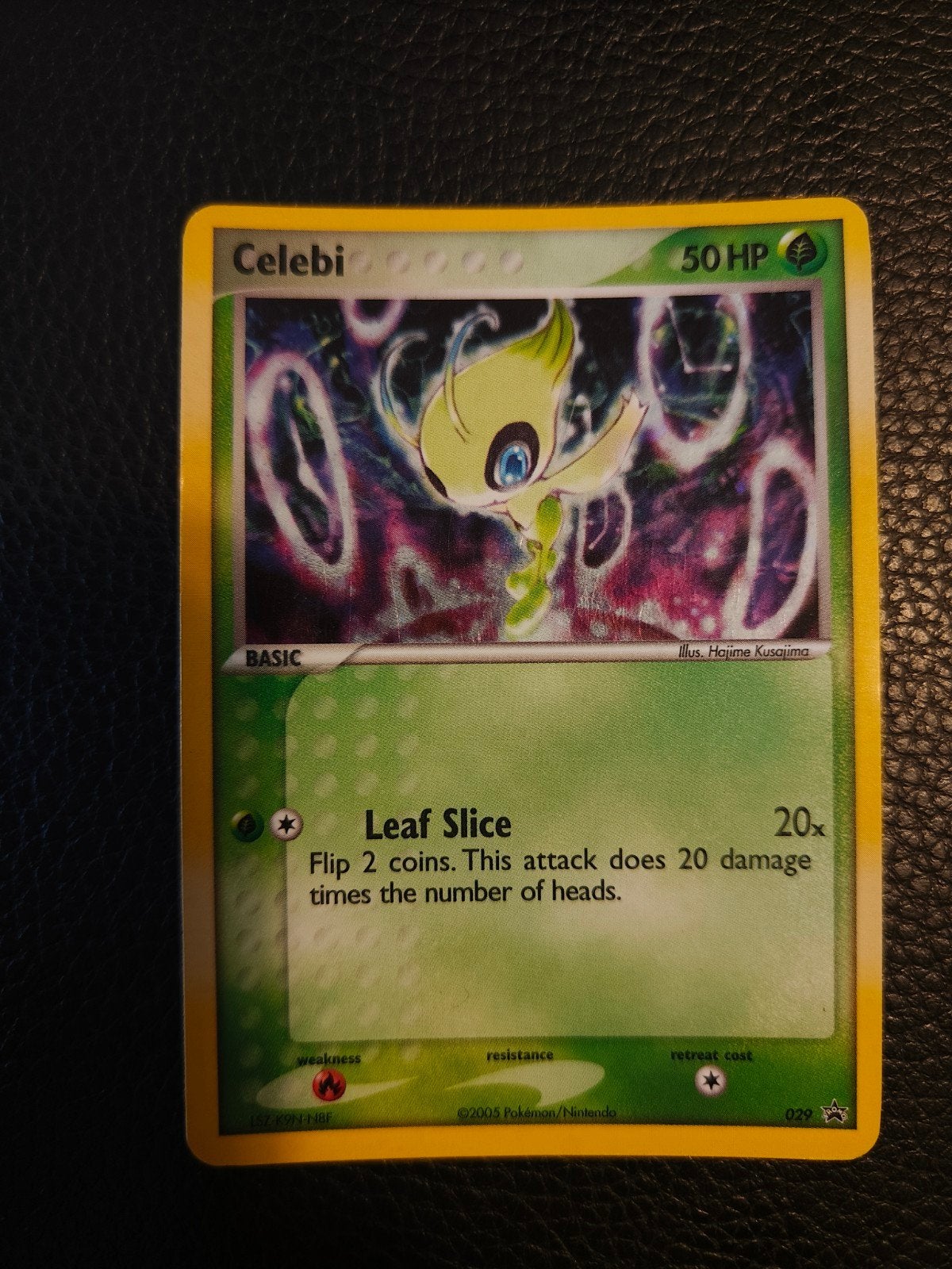 Celebi Holo Pokémon Kaart - 2003, Ophalen of Verzenden, Zo goed als nieuw, Losse kaart, Foil