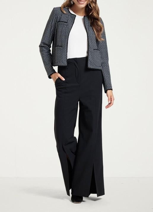 Studio anneloes pied de poule blazer nieuw, Maat 38/40 (M), Studio Anneloes, Kort, Zwart