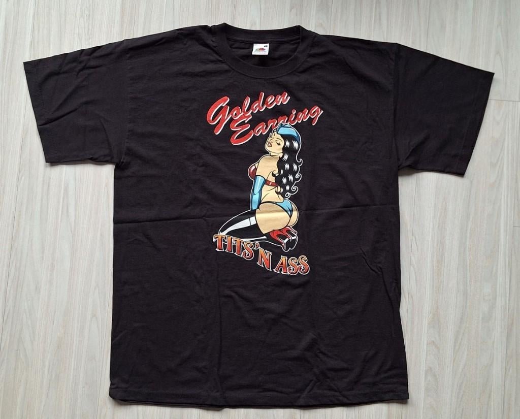 Golden Earring T-shirt “Tits ’n Ass”, Maat 52/54 (L), Onbekend, Zwart, Nieuw