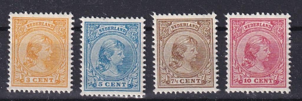 X195) 1891 NL Nr 34/37 €385 MNH geen garantie, Verzenden, T/m 1940, Postfris