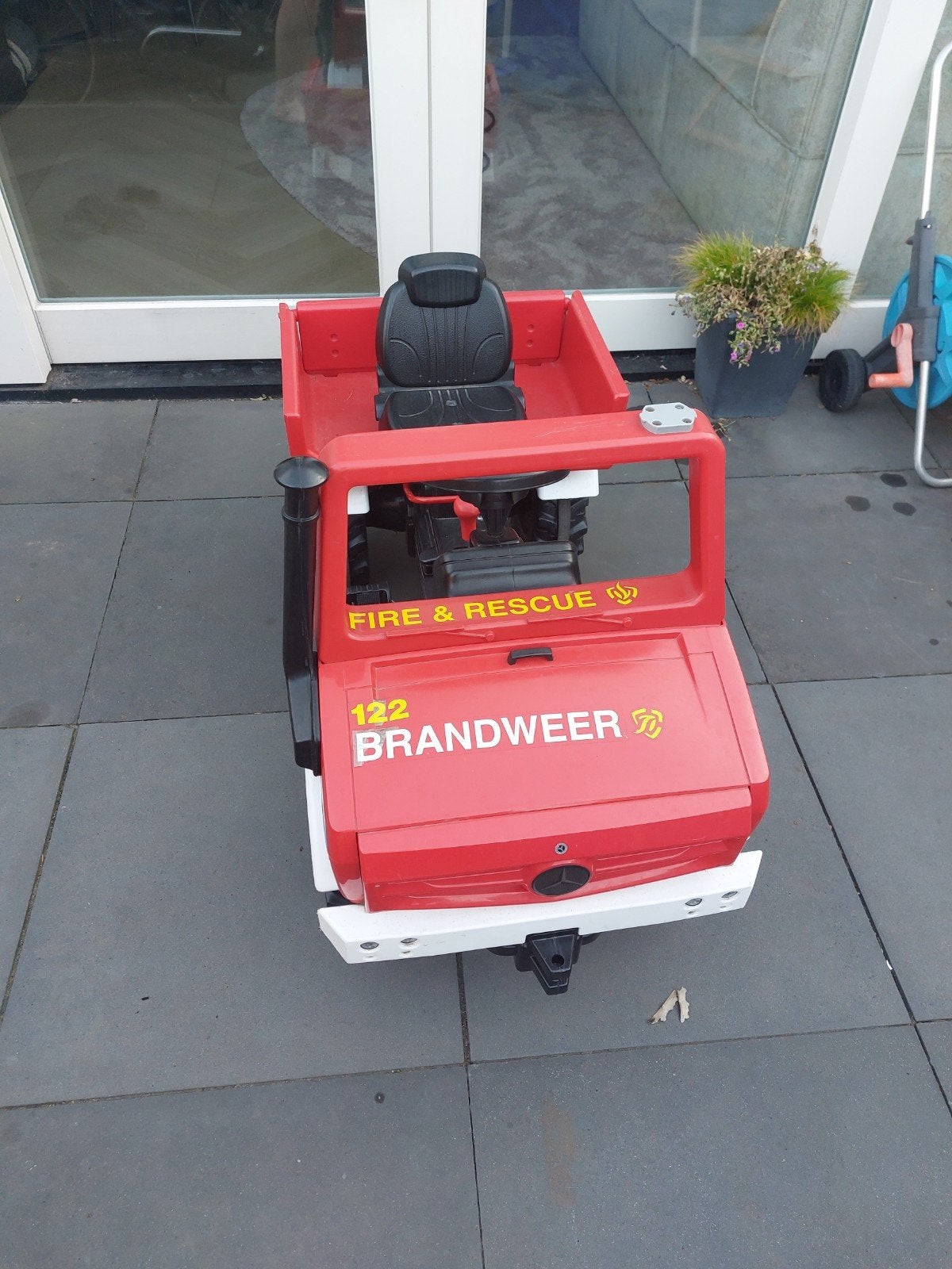 Brandweer skelter, Ophalen, Gebruikt