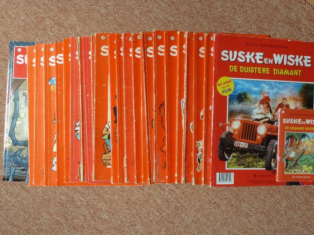 21 stripboeken Suske en Wiske, Willy Vandersteen, Meerdere stripboeken, Ophalen, Gelezen, Willy Vandersteen