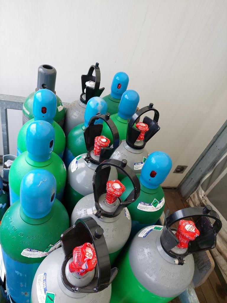 Las gas, argon en argon/co2, TIG-las gascilinders, Ophalen, Nieuw, 250 ampère of meer, Overige typen