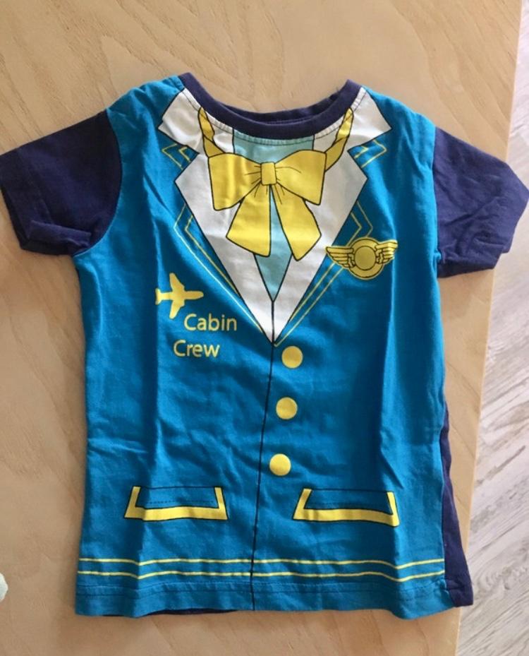 T-shirt blauw Cabin Crew maat 86 - 92 steward, Ophalen of Verzenden, Onbekend, Jongetje of Meisje, Shirtje of Longsleeve