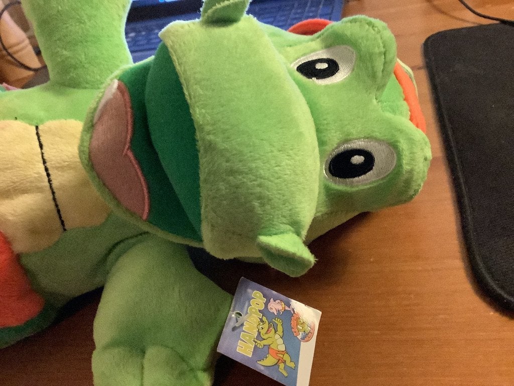 Krokodil handpop 35 cm. nieuw, Ophalen of Verzenden, Nieuw, Groen, Overige typen