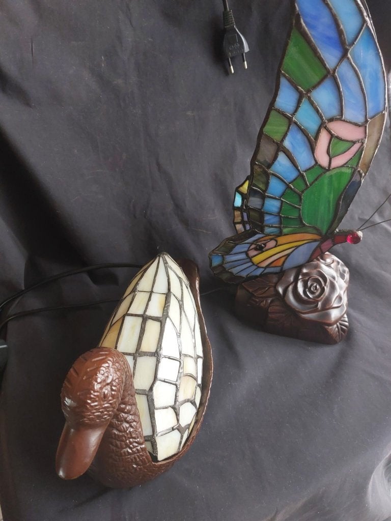 Handgemaakte glas in lood lampen Tiffany stijl, Ophalen of Verzenden