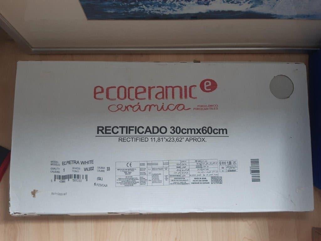 VT PRIETO WHITE 30X60 RECT R10 Hornbach tegels, Ophalen, 60 cm of meer, Nieuw, Minder dan 5 m²
