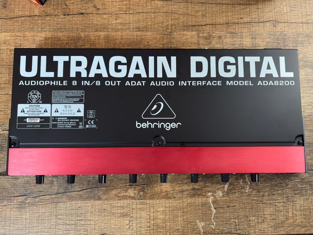 Behringer ADA8200 ADAT, Muziek en Instrumenten, Ophalen, Zo goed als nieuw, 5 tot 10 kanalen, Microfooningang