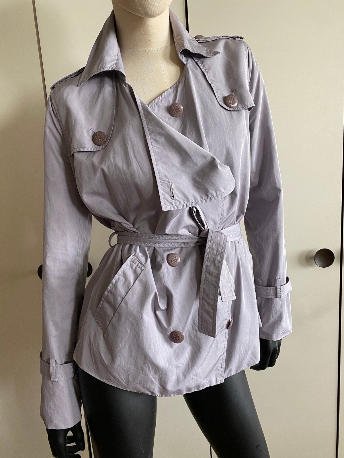 Supertrash Trenchcoat Maat M - Zo goed als nieuw, Ophalen of Verzenden, Zo goed als nieuw, Maat 38/40 (M), Paars