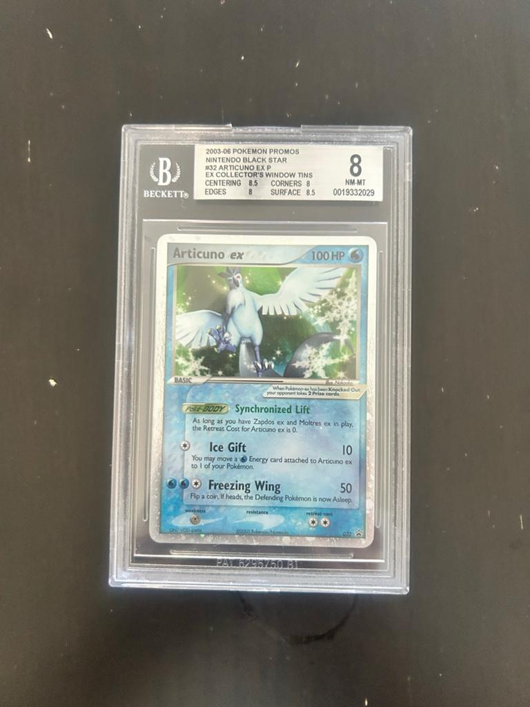 Articuno ex 2003-04 Pokemon Promos BGS 8 NM-MT, Ophalen of Verzenden, Zo goed als nieuw, Losse kaart