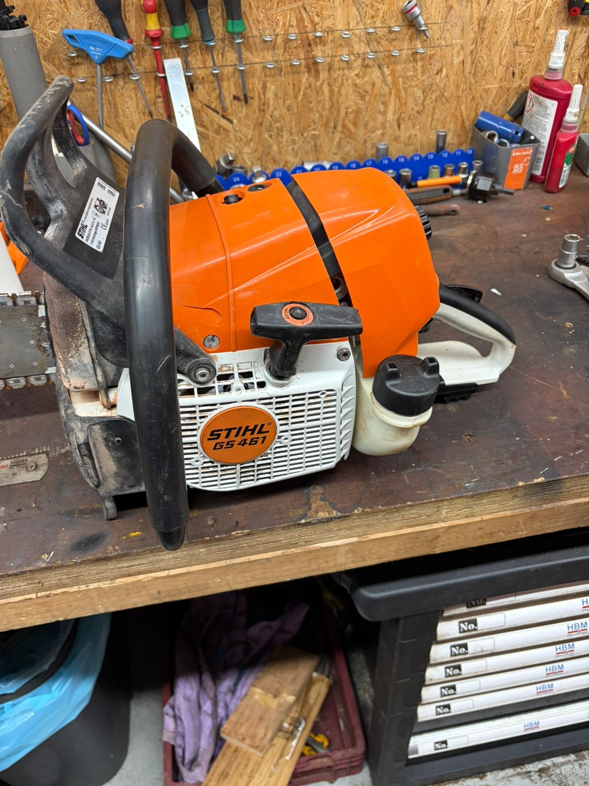 Steenkettingzaag stihl gs461, Ophalen of Verzenden, Zo goed als nieuw