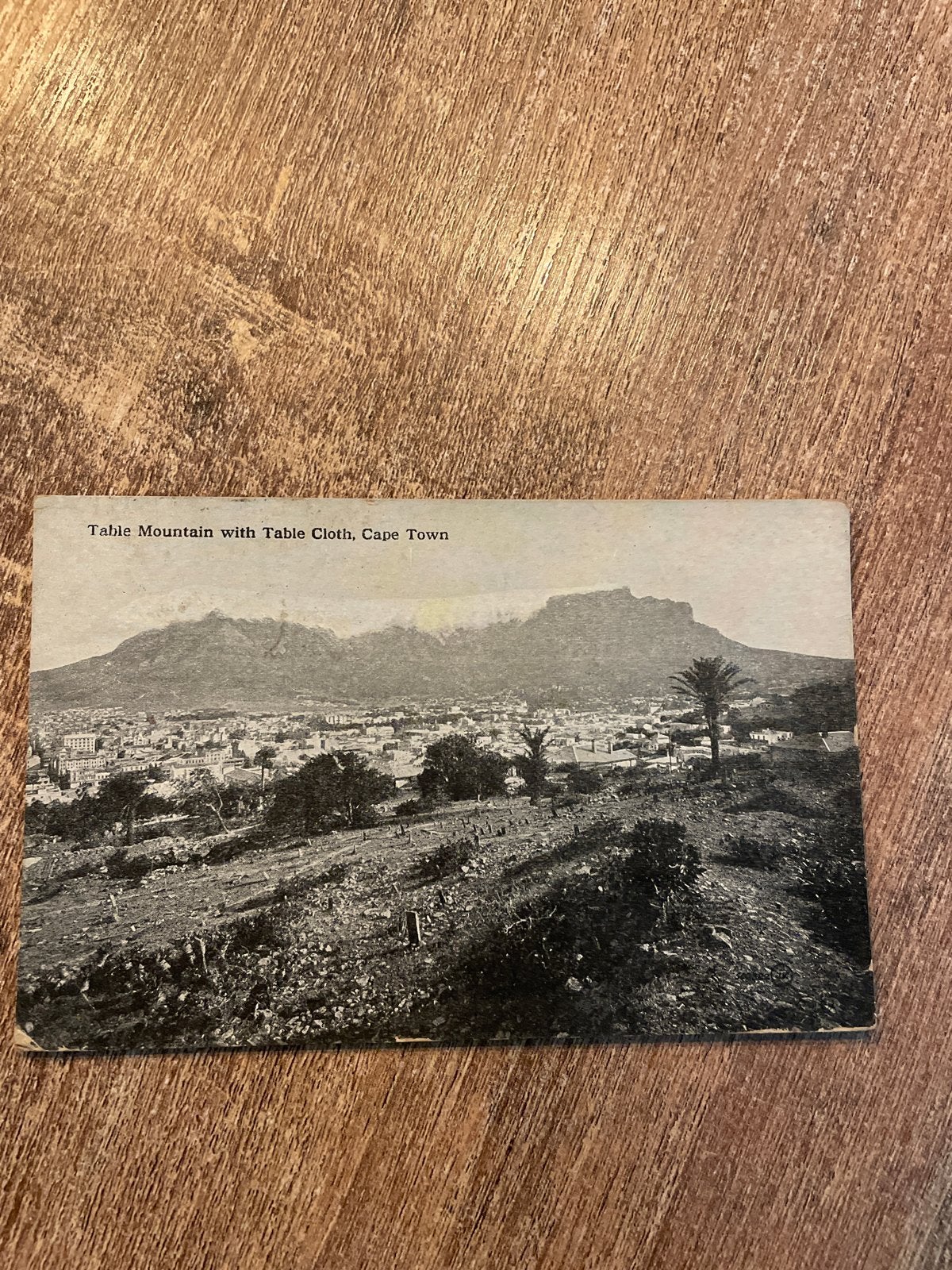 Oude ansichtkaart Kaapstad, Tafelberg, Zuid-Afrika (1920-194, Ophalen of Verzenden, 1920 tot 1940, Gelopen, Buiten Europa