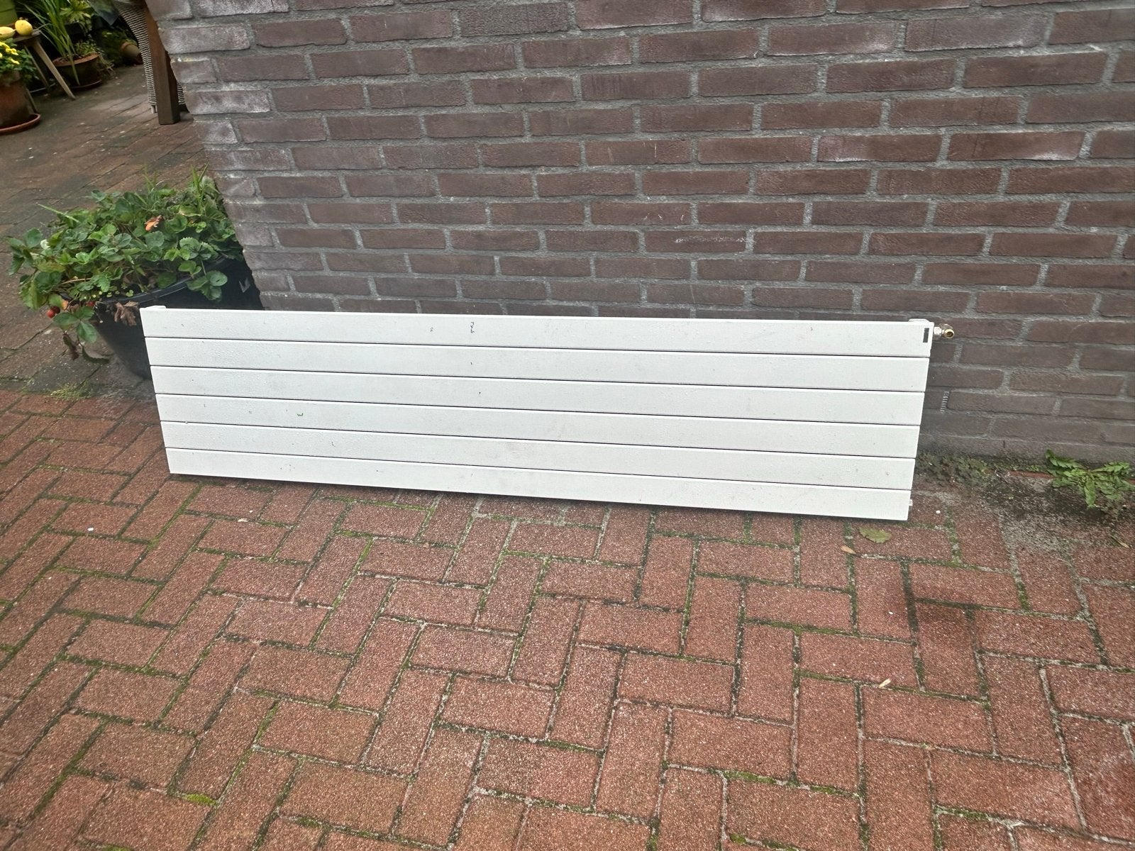 Strakke design radiator 180x45x5 cm, Ophalen, Gebruikt, Radiator, 80 cm of meer