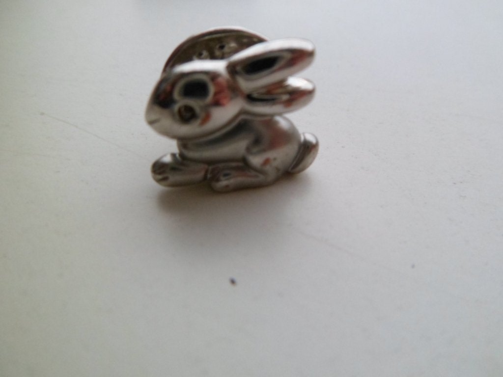 kleine broche konijntje, Sieraden, Tassen en Uiterlijk, Broches, Ophalen of Verzenden, Zo goed als nieuw, Zilver, Overige materialen