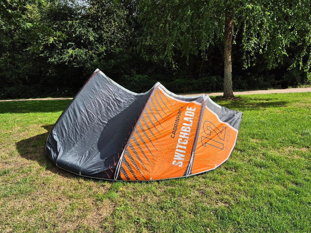 Cabrinha switchblade 12m en 9m, Gebruikt, Geen board, Ophalen of Verzenden, Kite
