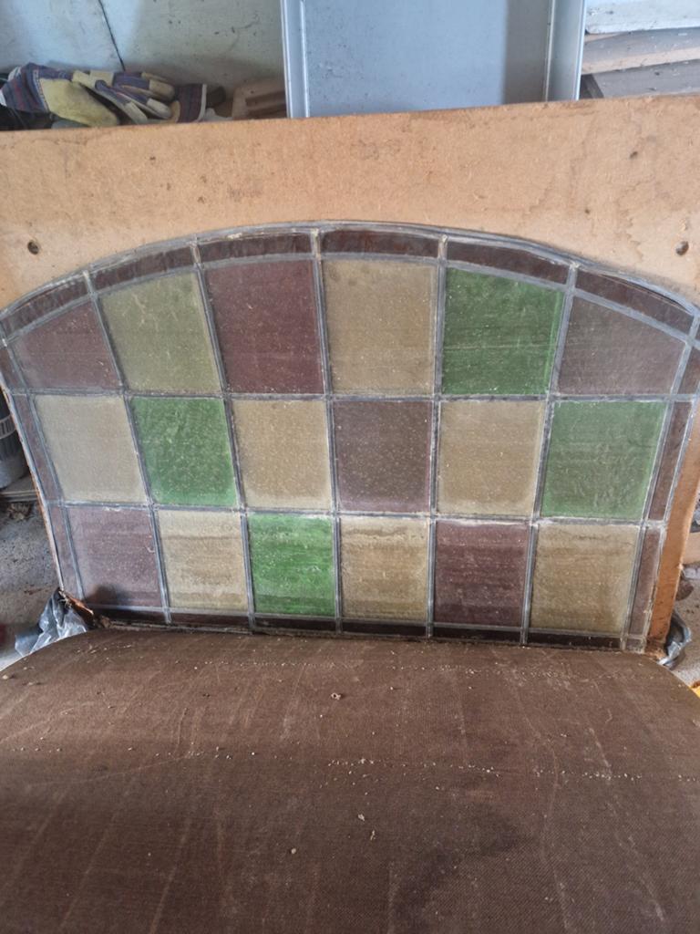 2X glas in lood 100x65, Ophalen of Verzenden, Minder dan 80 cm, Glas in lood, Minder dan 80 cm