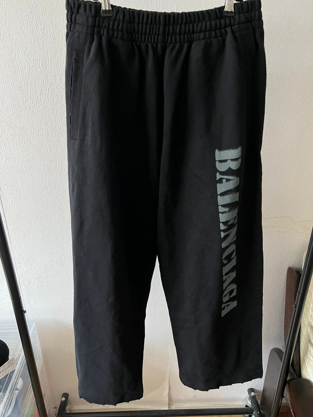 Balenciaga Stencil baggy sweatpants, Ophalen of Verzenden, Zo goed als nieuw, Zwart