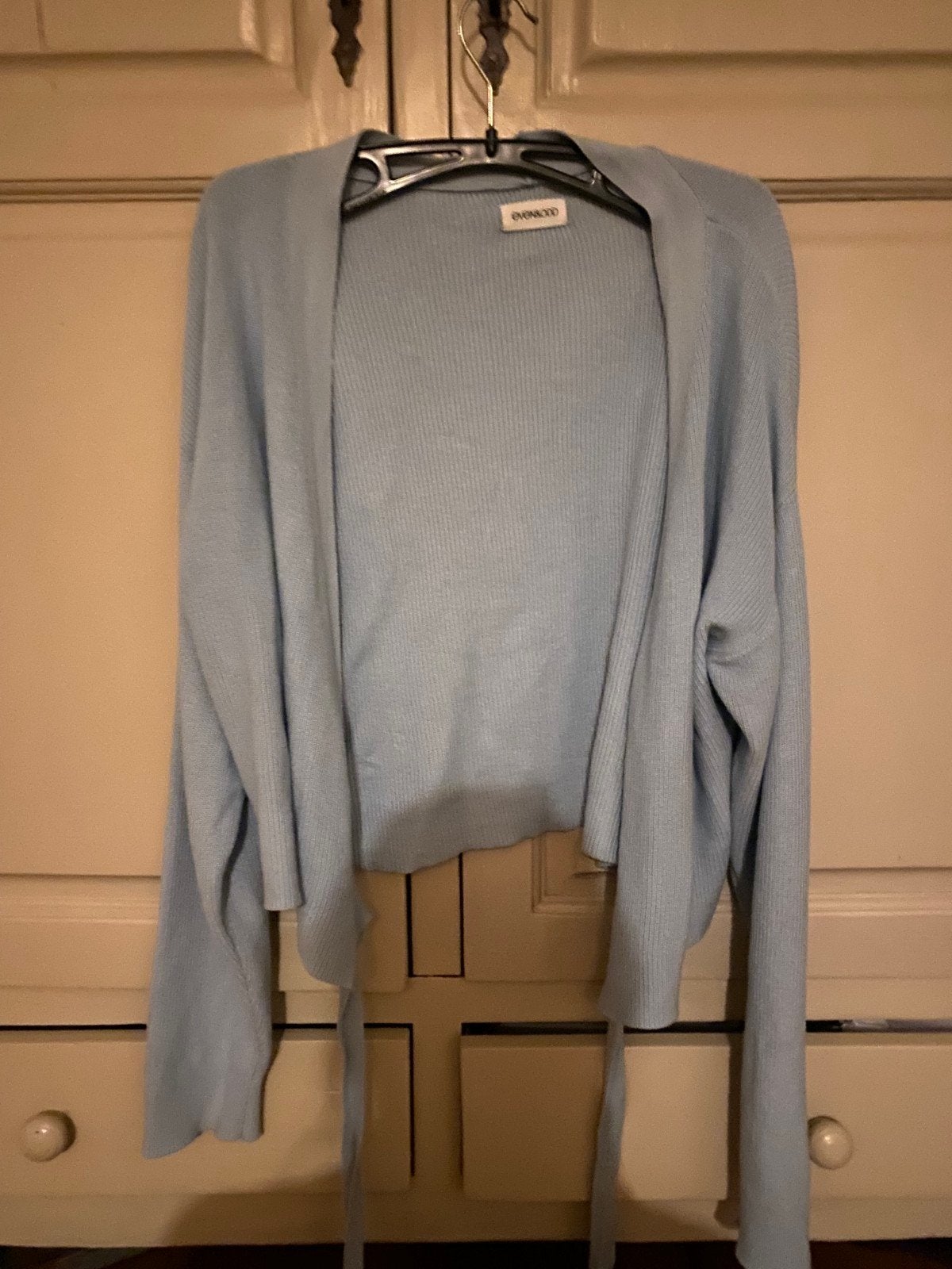 Wikkelvest in babyblauw mt 38/40, Kleding | Dames, Maat 38/40 (M), Blauw, Ophalen of Verzenden, Gedragen