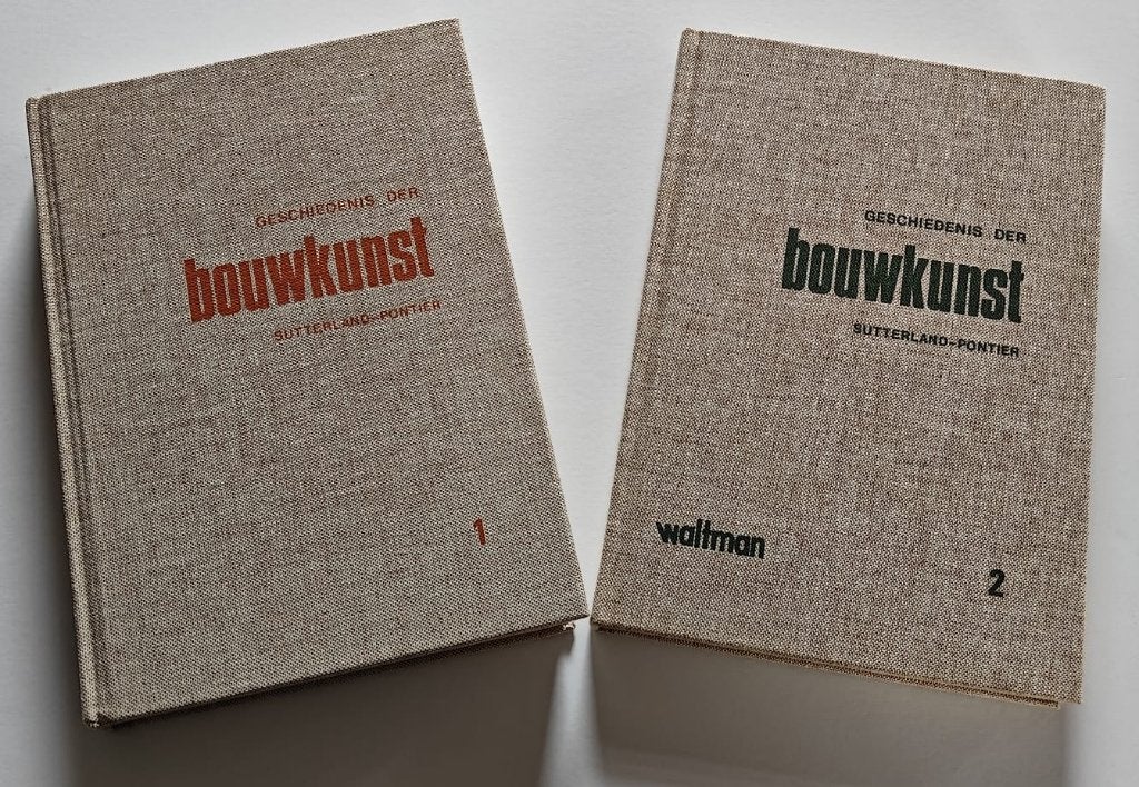 Geschiedenis der Bouwkunst deel 1 en 2, Boeken, Ophalen of Verzenden, Zo goed als nieuw, Overige niveaus, Geschiedenis