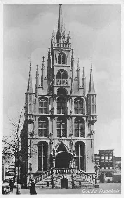 301-164-043 Gouda Raadhuis, Verzenden, Voor 1920, Zuid-Holland