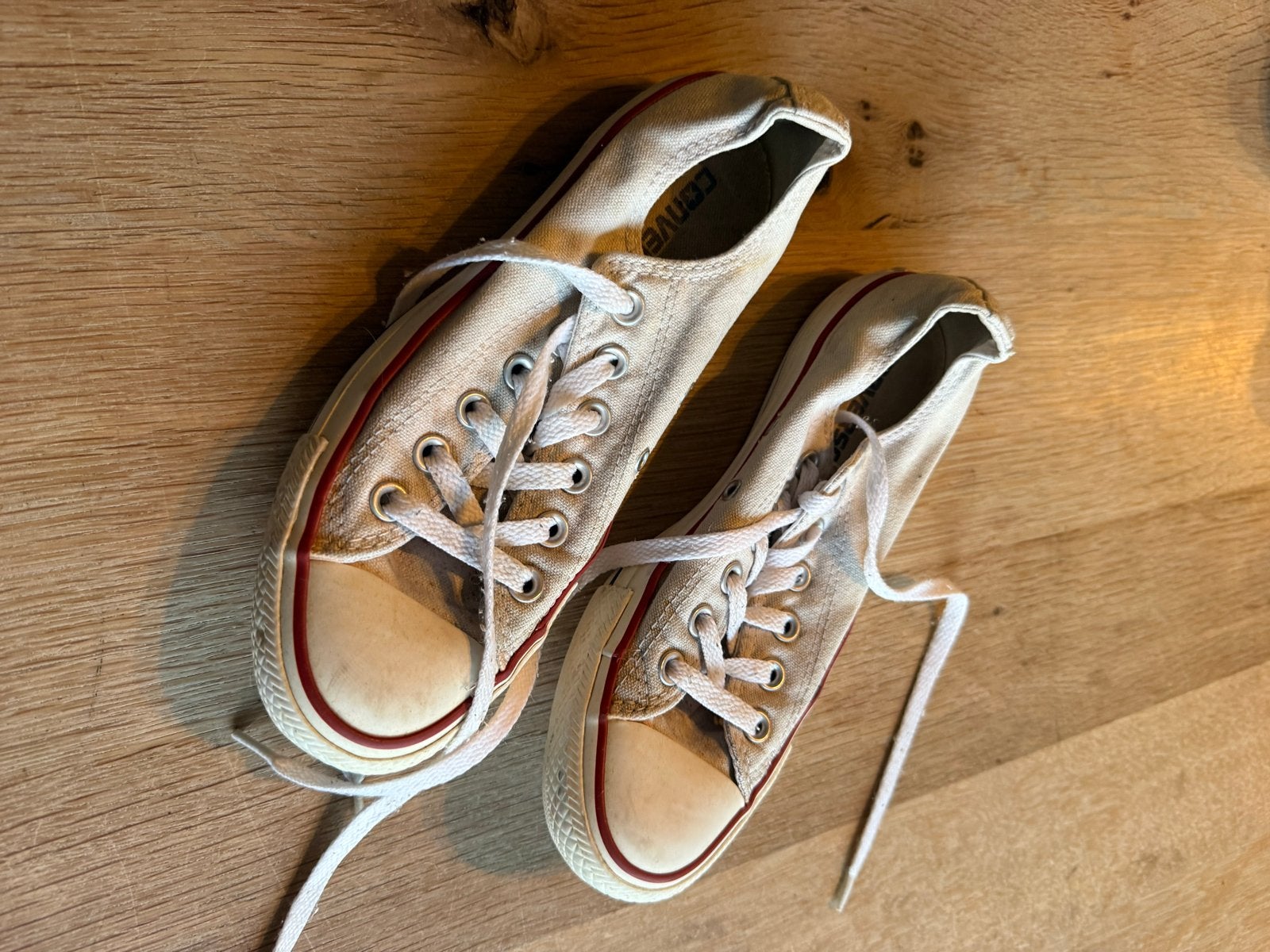 Converse All Star sneakers, maat 37.5, Ophalen of Verzenden, Gedragen, Beige, Sneakers of Gympen