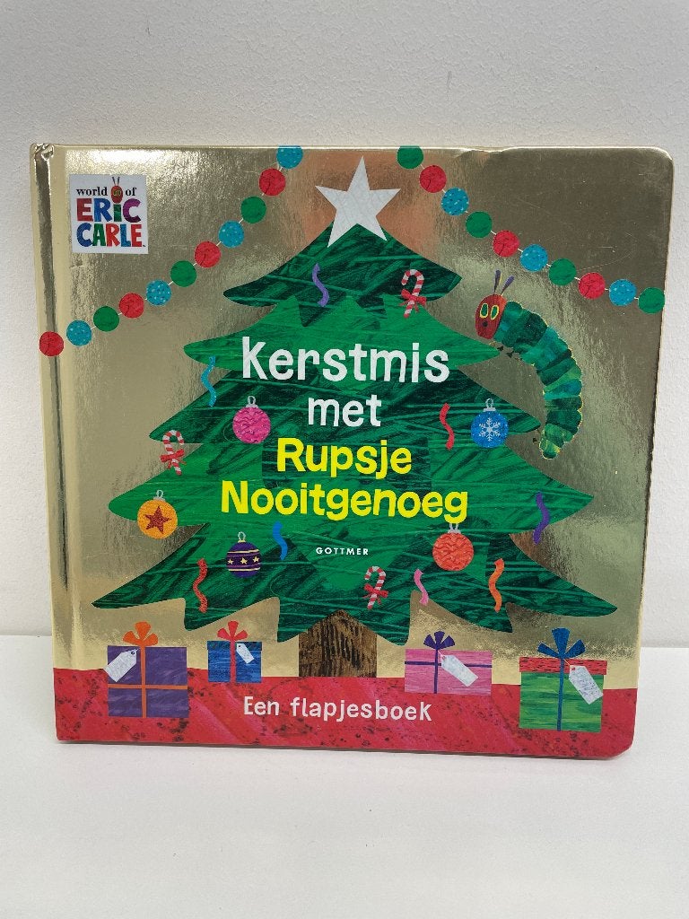 Kerstmis met Rupsje Nooitgenoeg - Een flapjesboek, Ophalen of Verzenden, Nieuw, Eric Carle, Prentenboek