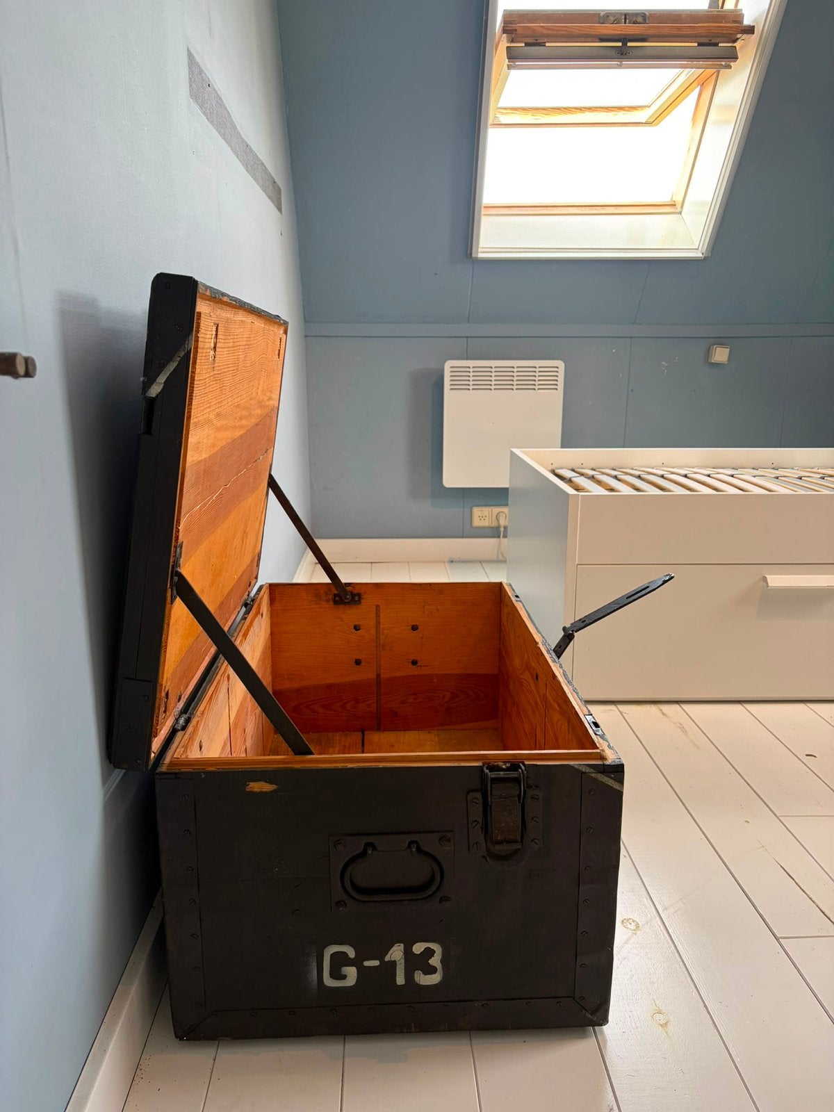 Mooie legerkist, Ophalen, Gebruikt, Minder dan 50 cm, 75 tot 100 cm