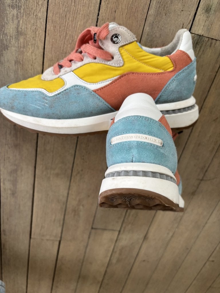 Kleurrijke sneakers - Gedragen, Ophalen, Overige kleuren, Floris van Bommel, Sneakers of Gympen