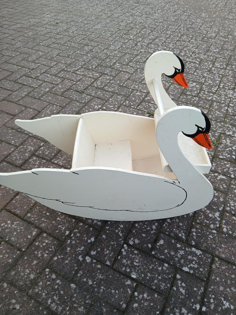 Houten hobbelzwaan - decoratief en functioneel, Ophalen of Verzenden, Gebruikt, Jongen of Meisje