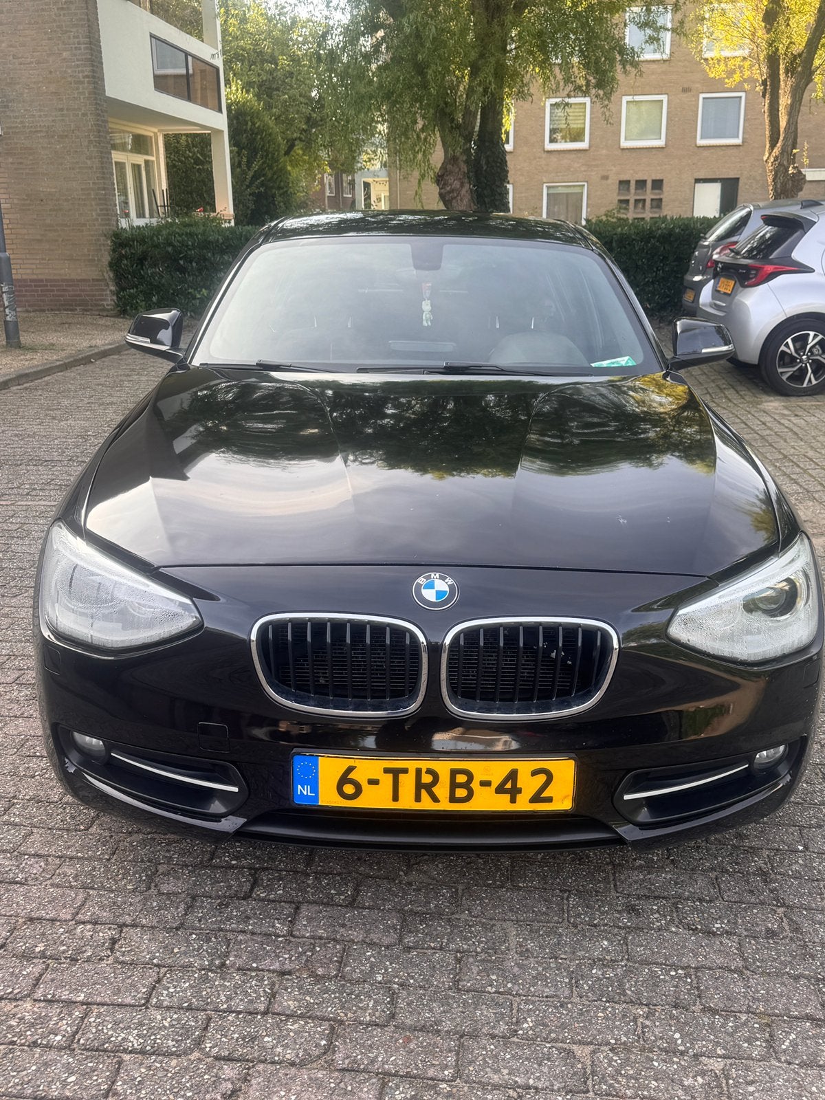 BMW 1-Serie 114I 75KW 5-DR 2014 Zwart, Stof, Zwart, 4 cilinders, Zwart