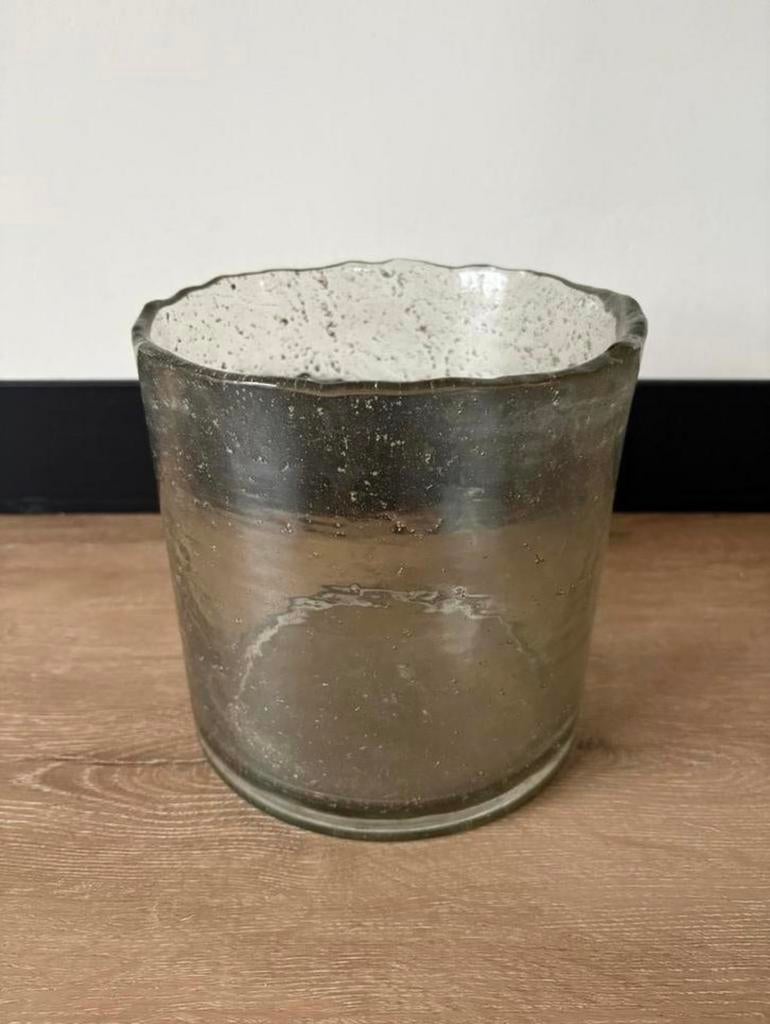Glazen windlicht van Hoffz, Overige materialen, Overige kleuren, Ophalen of Verzenden, Zo goed als nieuw