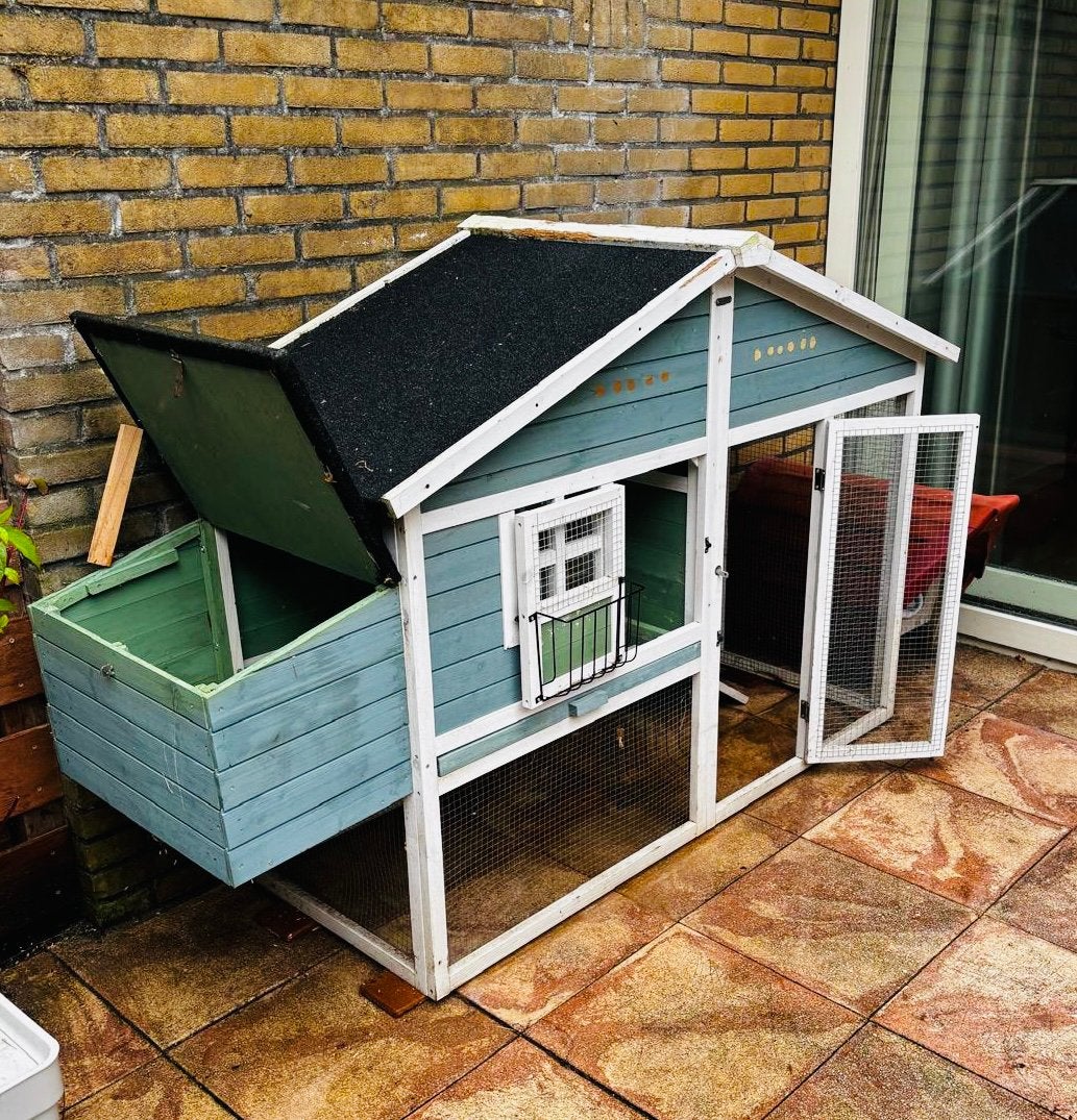 Zgan XL konijnenhok / kippenhok met veel toebehoren, Ophalen, Zo goed als nieuw, Kippenhok of Kippenren