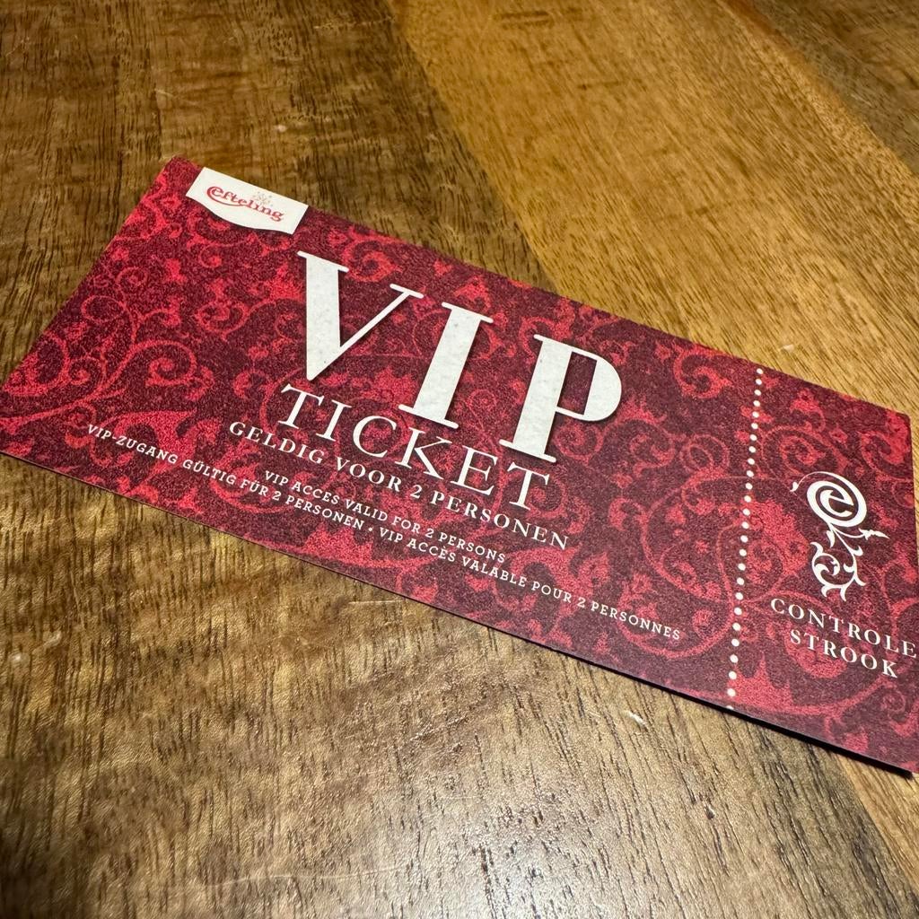 Efteling VIP-ticket. Sla de wachtrij over!, Ophalen of Verzenden, Overige typen