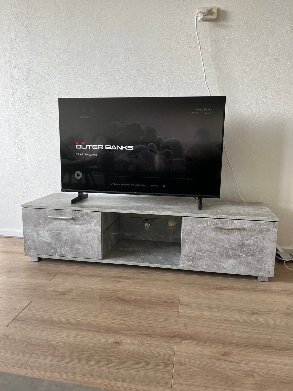 Tv meubel, Huis en Inrichting, Kasten | Televisiemeubels, Ophalen, Gebruikt, 100 tot 150 cm, Minder dan 100 cm