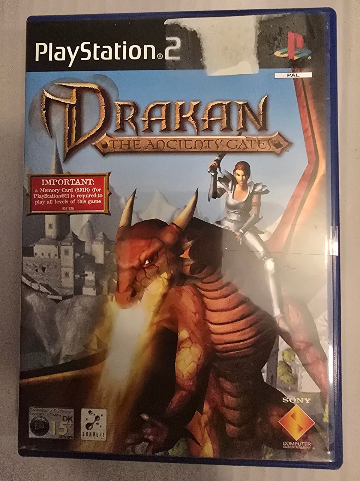 Drakan: The Ancient's Gates PS2 - Actie-avontuur, Spelcomputers en Games, Games | Sony PlayStation 2, Ophalen of Verzenden, Zo goed als nieuw