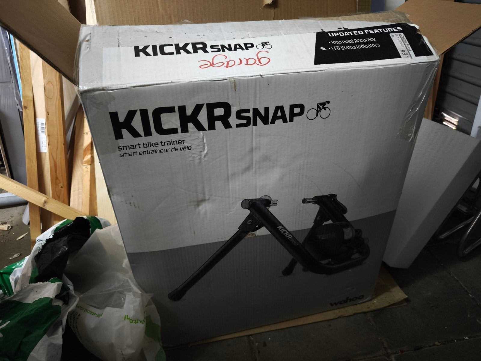 Wahoo KICKR SNAP Bike Trainer (V2) – ZGAN in originele doos, Wahoo, Stadsfiets, Overige typen, Staal