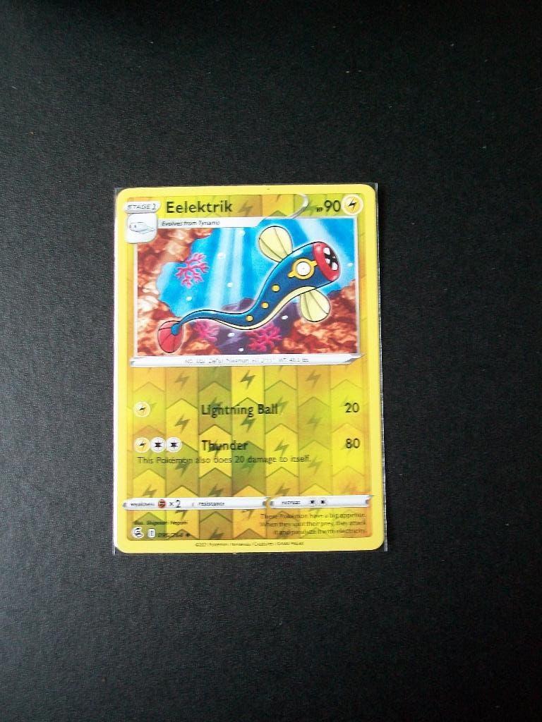1513. Nieuwe Pokemon Kaart holofoil EELEKTRIK HP90 (096/264), Verzenden, Nieuw, Losse kaart, Foil