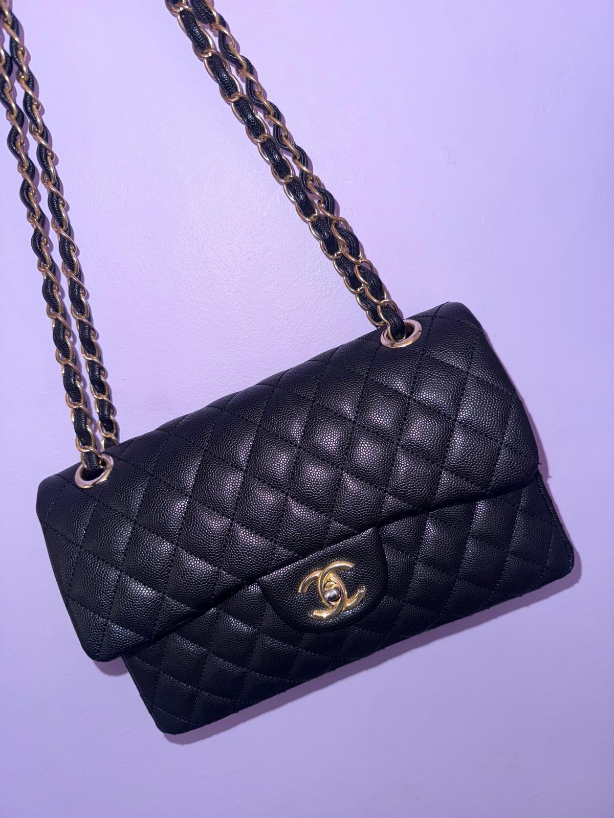 Chanel flapbag, Sieraden, Tassen en Uiterlijk, Tassen | Damestassen, Ophalen of Verzenden, Zo goed als nieuw, Zwart, Schoudertasje