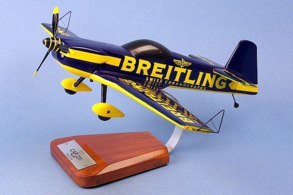 Breitling Mudry CAP 231 houten schaalmodel ongeveer 1:18, Ophalen, Gebruikt, Schaalmodel