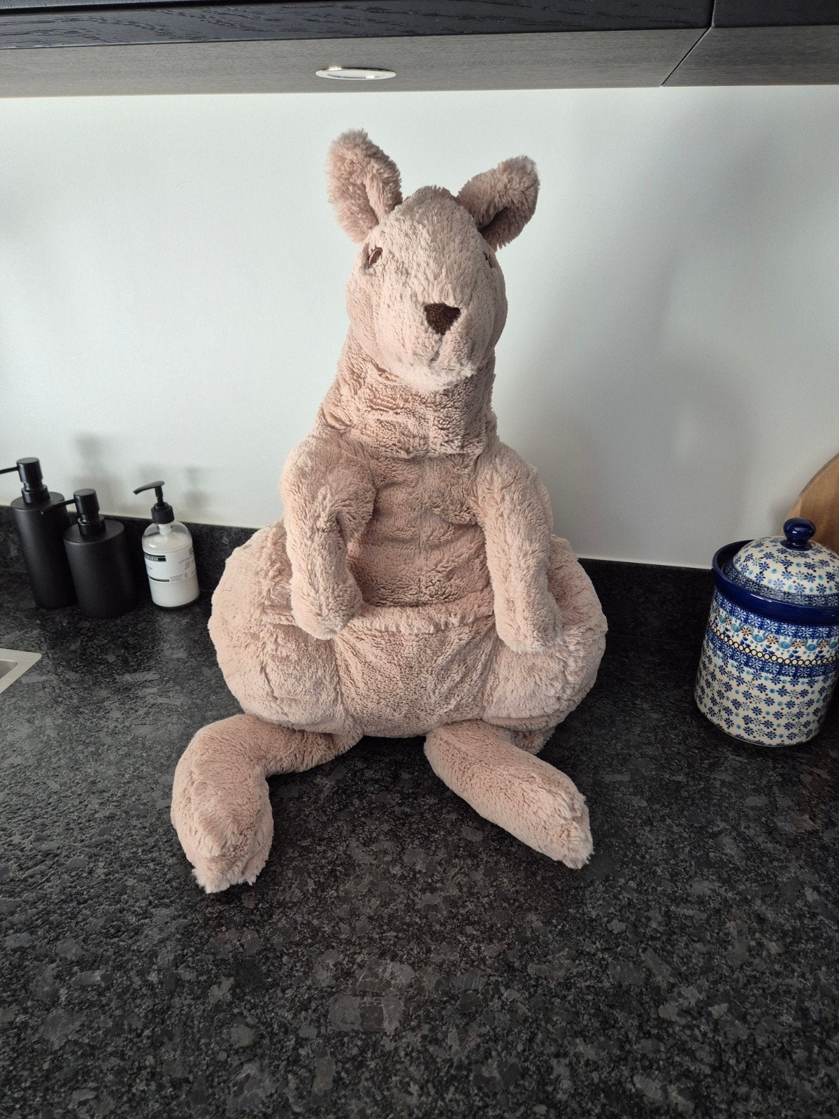 IKEA  - Knuffel Kangoeroe Klappar Kanguru, Ophalen of Verzenden, Zo goed als nieuw, Overige typen