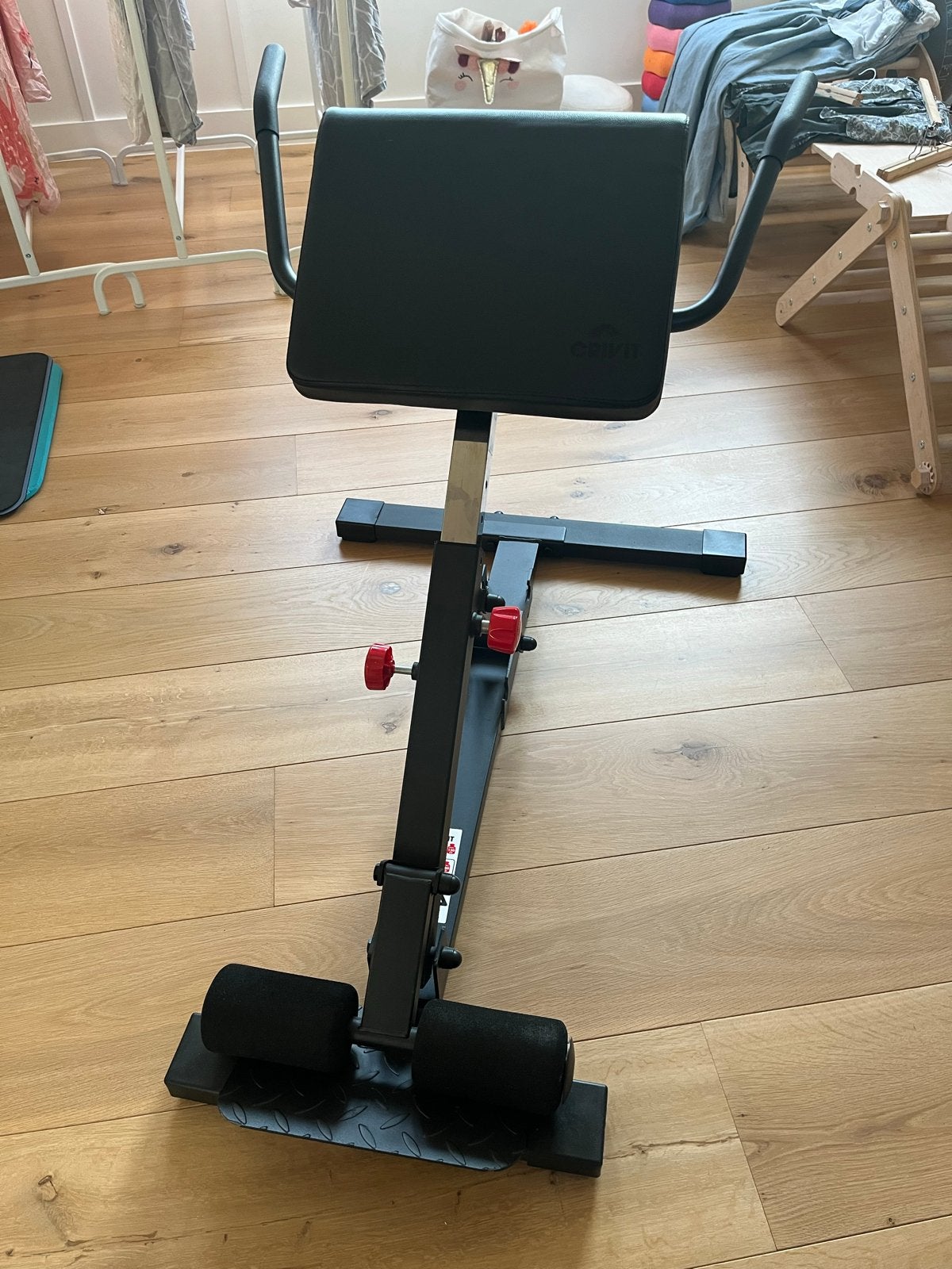 Verstelbare Rugtrainer Fitnessbank hyperextensie Roman chair, Ophalen, Overige typen, Zo goed als nieuw, Buik
