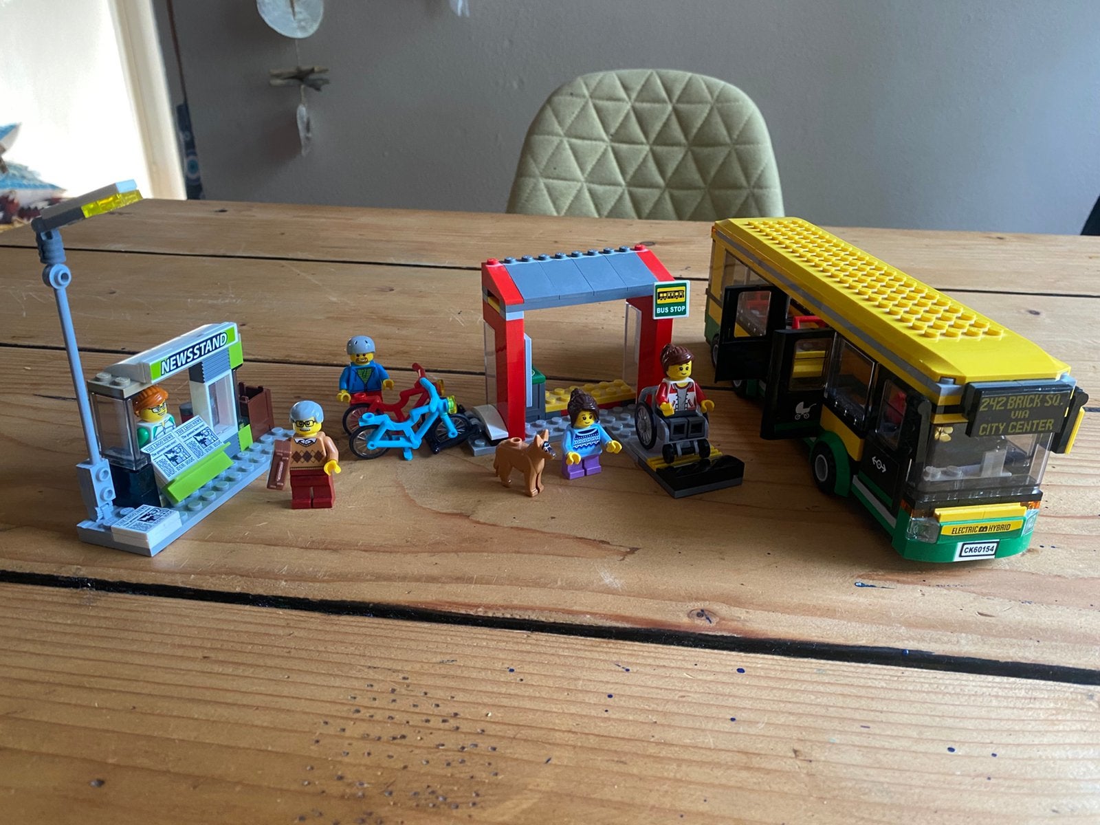 Lego City stadsbus met bushalte, Lego, Ophalen of Verzenden, Compleet, Complete set