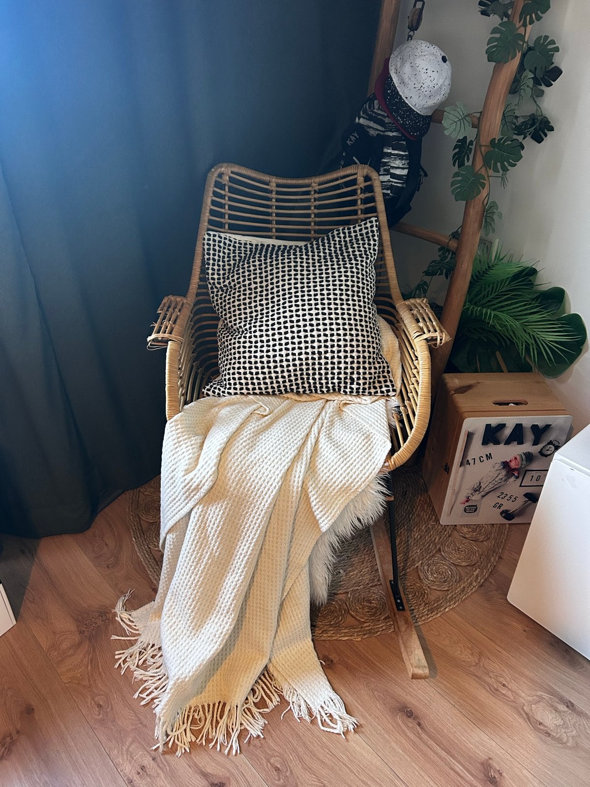 Rotan schommelstoel, Ophalen, Gebruikt, Overige kleuren, Riet of Rotan
