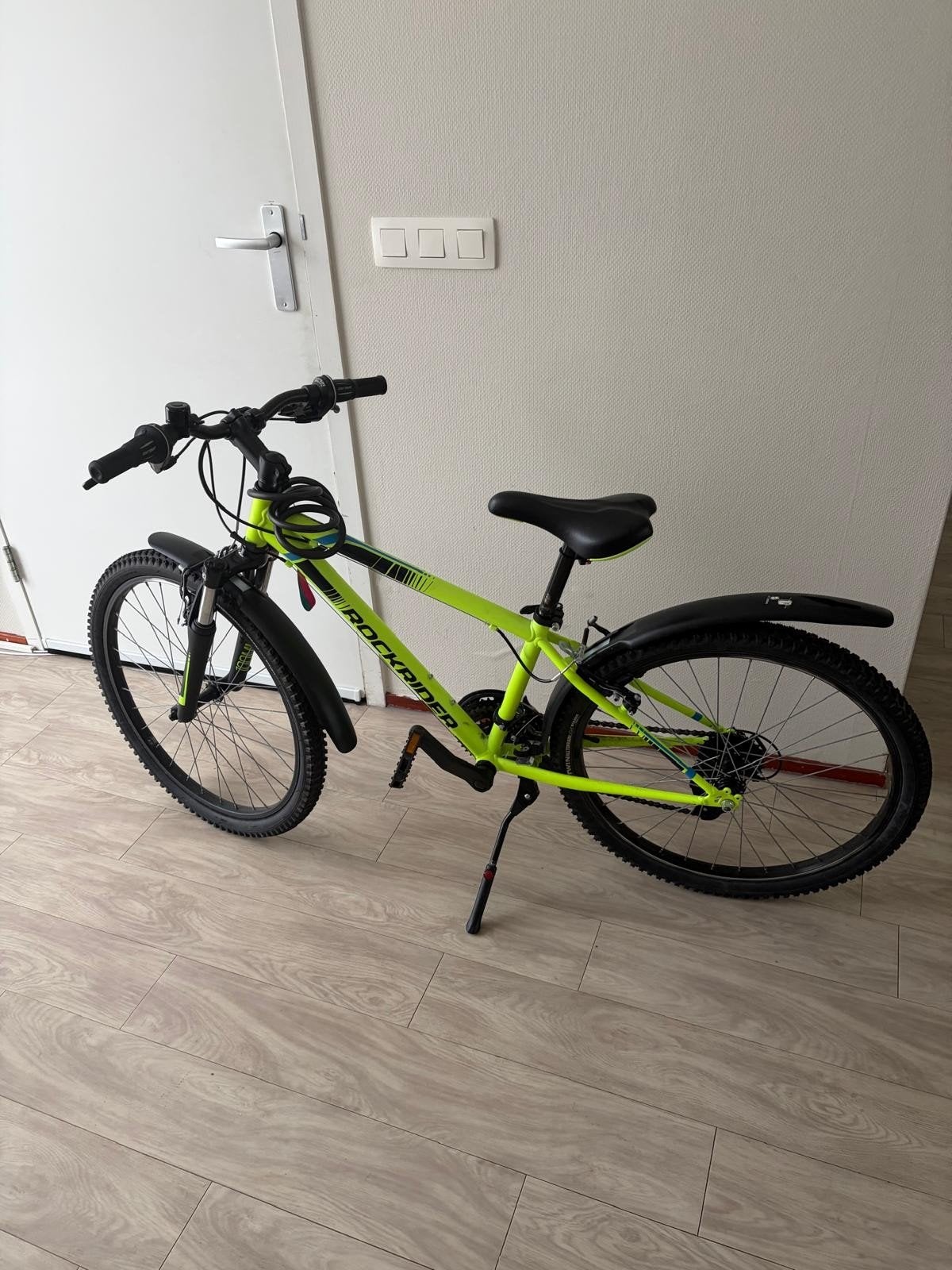 Rockrider ST100 Mountainbike - Neon Geel, Minder dan 45 cm, Ophalen of Verzenden, Zo goed als nieuw, Overige merken